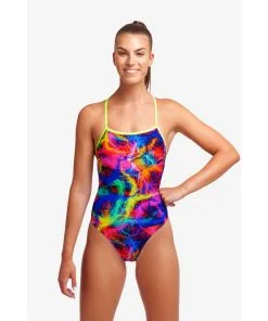 Maillot De Bain Funkita Femme Strapped In - Solar Flares -Combinaisons Hommes Mrillots Oe Bain soldes ladies solar f2