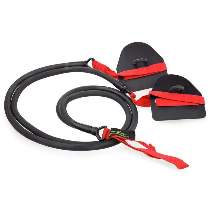 Matériel D'entraînement, Musculation Hors De L'eau Madwave Elastiques Avec Plaquettes Rouge 3 Matériel D'entraînement, Musculation Hors De L'eau Madwave Elastiques Avec Plaquettes Rouge