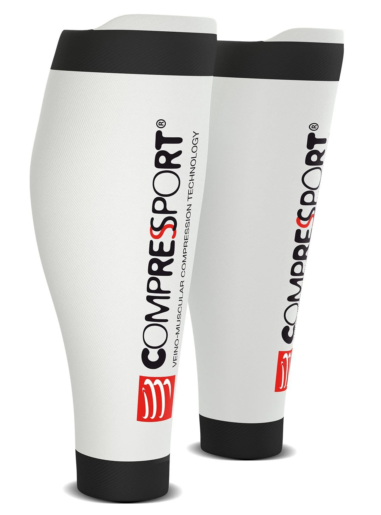 Compression Sportive Compressport Calf R2 V2 Blanc 3 Compression Sportive Compressport Calf R2 V2 Blanc