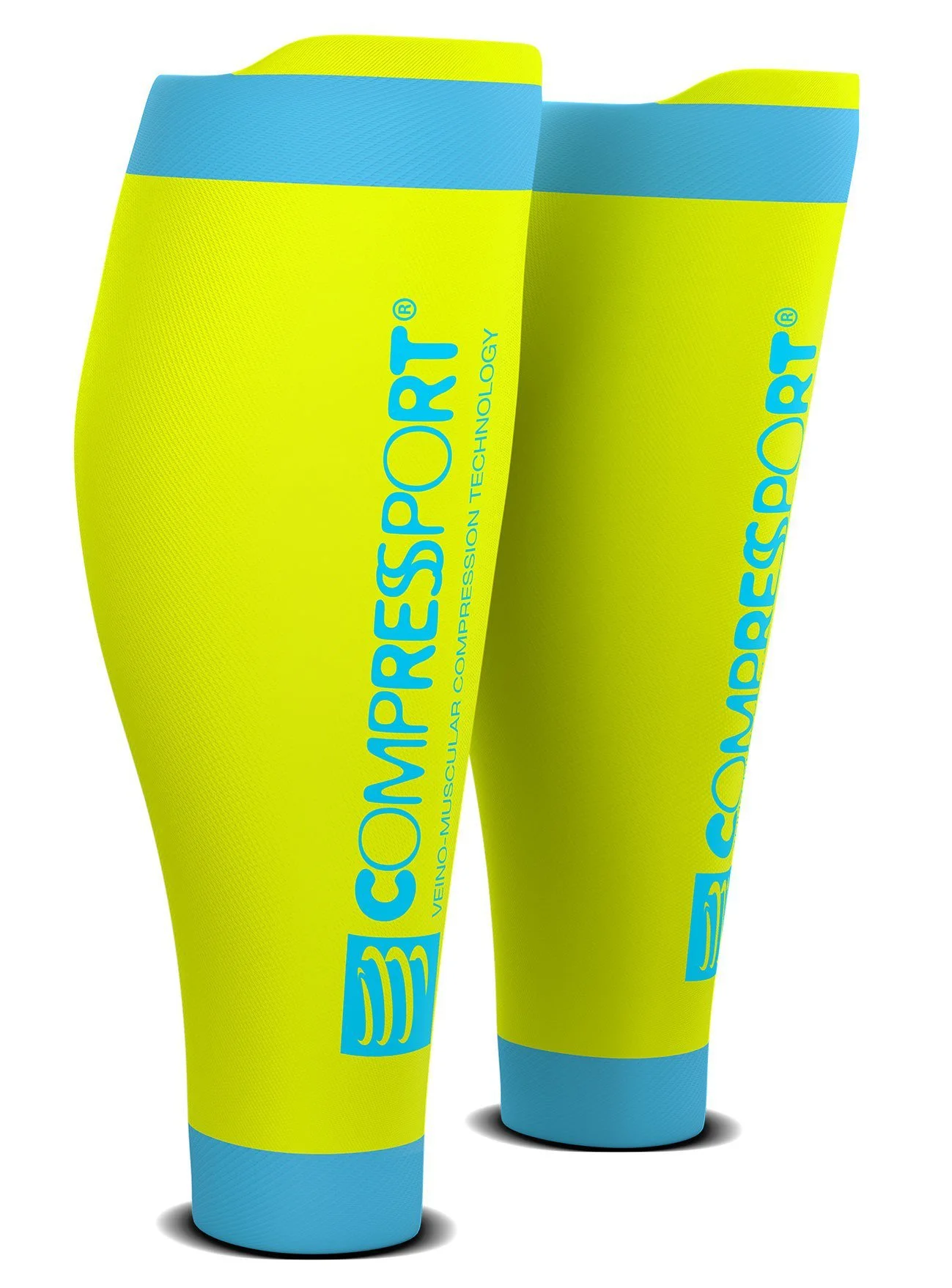 Compression Sportive Compressport Calf R2 V2 Fluo Yellow 3 Compression Sportive Compressport Calf R2 V2 Fluo Yellow