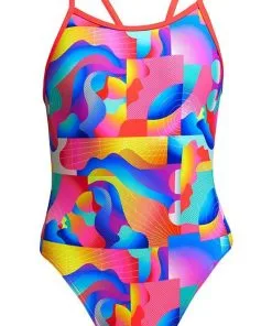Maillot De Bain Funkita Fille Single Strap - Radar Rage -Combinaisons Hommes Mrillots Oe Bain soldes radar rage girls3