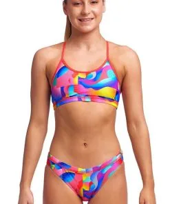 Maillot De Bain Funkita 2 Pièces Fille Racerback - Radar Rage