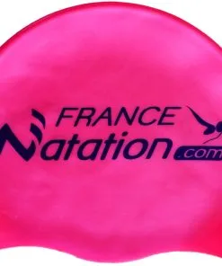 FraNat Bonnet Silicone De Natation France Natation Rose