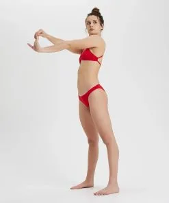 Haut Maillot De Bain Femme Arena Team Uni Rouge -Combinaisons Hommes Mrillots Oe Bain soldes rouge entier