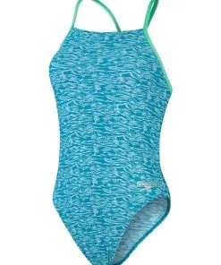 Maillot De Bain 1 Pièce SPEEDO Allover Digital Lattice Back - Sundown Shores