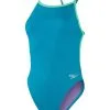 Maillot De Bain 1 Pièce SPEEDO Solid Vback Swimsuit - Aquarium/ Fake Green