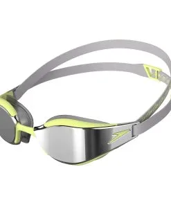 Lunettes De Natation Speedo FS Fastskin Hyper Elite Mirrored Goggles - Shark Grey/ Spritz/ Chrome