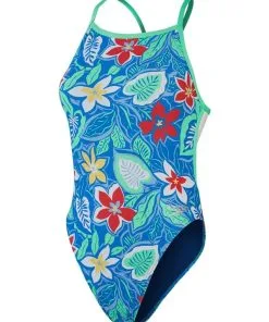 Maillot De Bain 1 Pièce SPEEDO Allover Digital Vback Swimsuit - Retro Floral