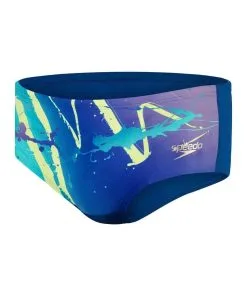 Maillot De Bain Homme SPEEDO Placement Digital 14cm Brief - Ammonite/ Miami Lilac/ Bright Zest/ Aquarium
