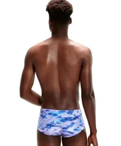 Maillot De Bain Homme SPEEDO Allover Digital 13.5cm Briefs - Clearwater Dawn -Combinaisons Hommes Mrillots Oe Bain soldes sp3 5