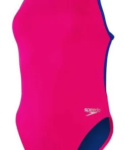 Maillot De Bain 1 Pièce SPEEDO Solid Vback Swimsuit - Pink