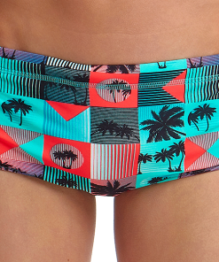 Maillot De Bain Funky Trunks Garçon Sunset Strip Vert -Combinaisons Hommes Mrillots Oe Bain soldes sunset strip 6