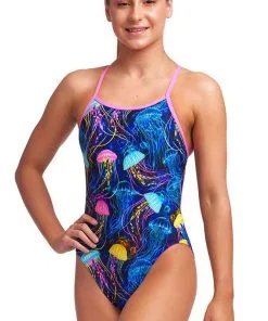 Maillot De Bain Funkita Fille Single Strap - Schwimma Stinga -Combinaisons Hommes Mrillots Oe Bain soldes swimma girls1