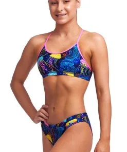 Maillot De Bain Funkita 2 Pièces Fille Racerback - Swimma Stinga -Combinaisons Hommes Mrillots Oe Bain soldes swimma girls 2p5