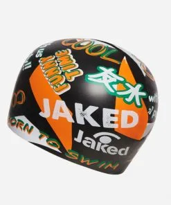 Bonnet Silicone De Natation Jaked Manga Noir