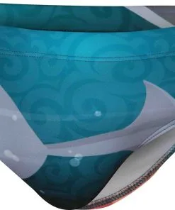 Maillot De Bain Homme Zerod Brief Ravenman Shark Vert