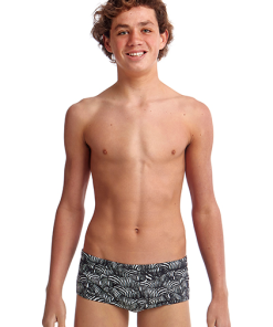 Maillot De Bain Funky Trunks Garçon Zebra Crossing Noir