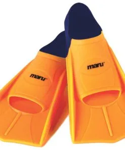 Palmes De Natation Maru Neon Orange / Navy